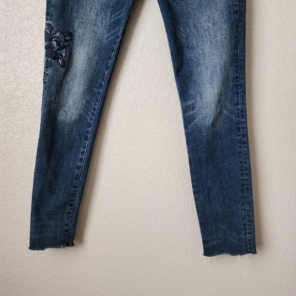 DRIFTWOOD x ANTHROPOLOGIE Janice Skinny‎ jeans floral embroidery Festival 27 - Picture 9 of 9